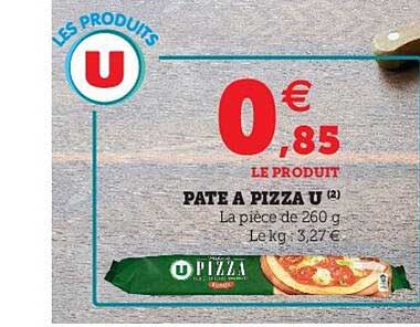 Pâte à pizza 260g - Super U, Hyper U, U Express 