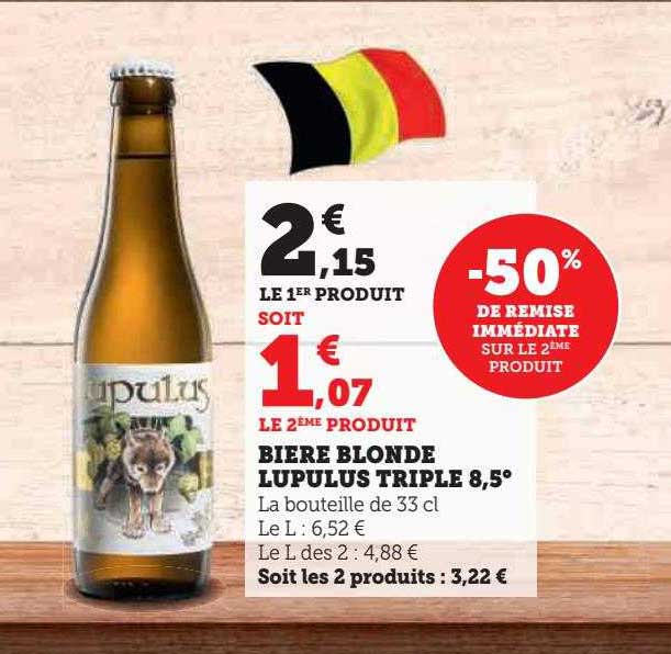 Hyper U Bière Blonde Lupulus Triple 8,5°