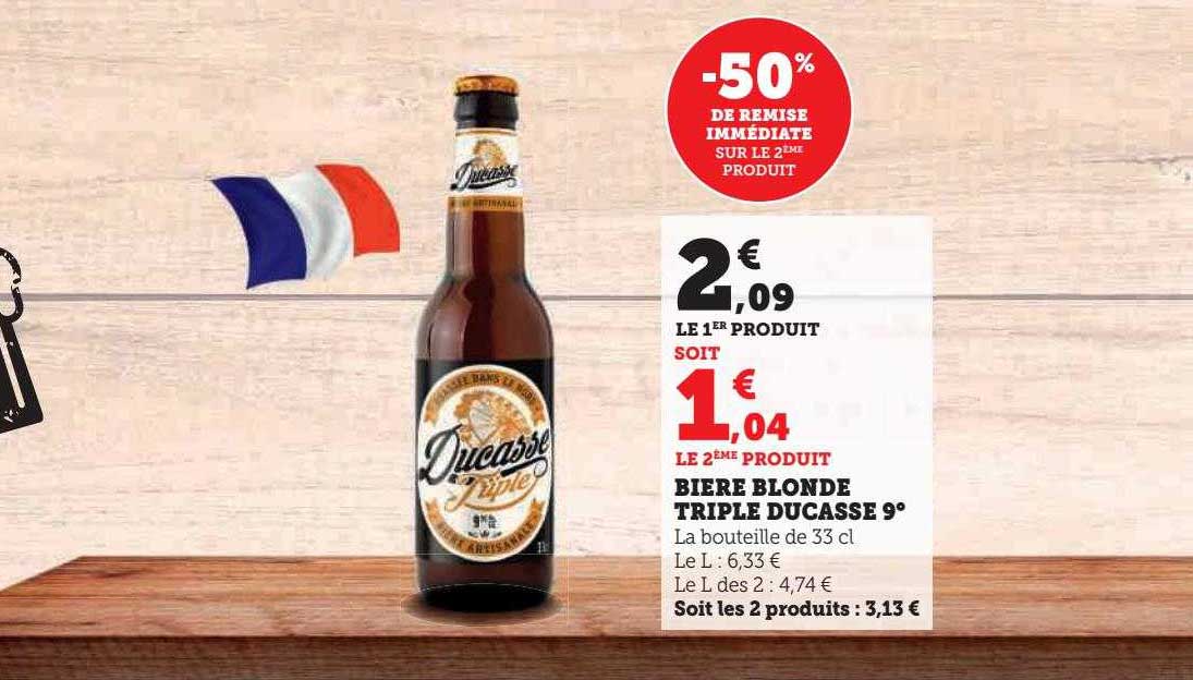 Hyper U Bière Blonde Triple Ducasse 9°