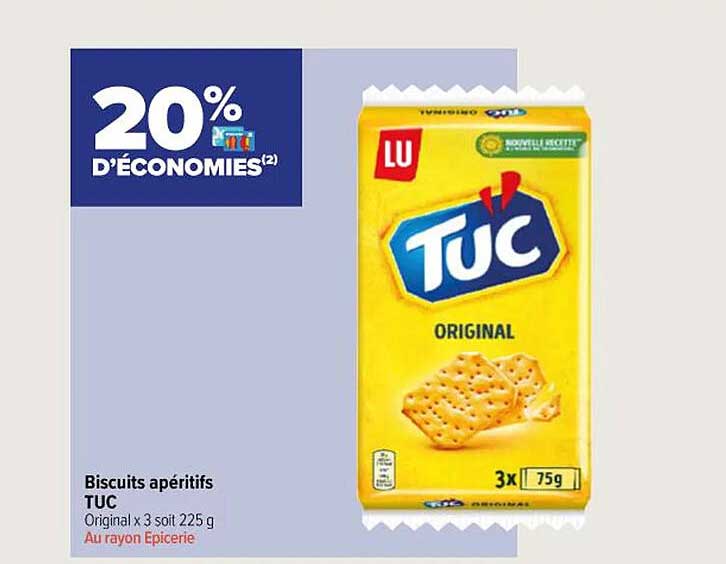 Promo Biscuits Apéritifs Tuc chez Carrefour City iCatalogue.fr