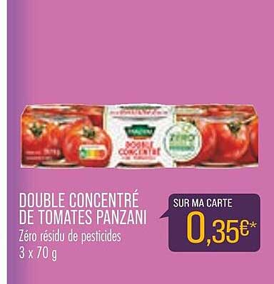 Match Double Concentré De Tomates Panzani