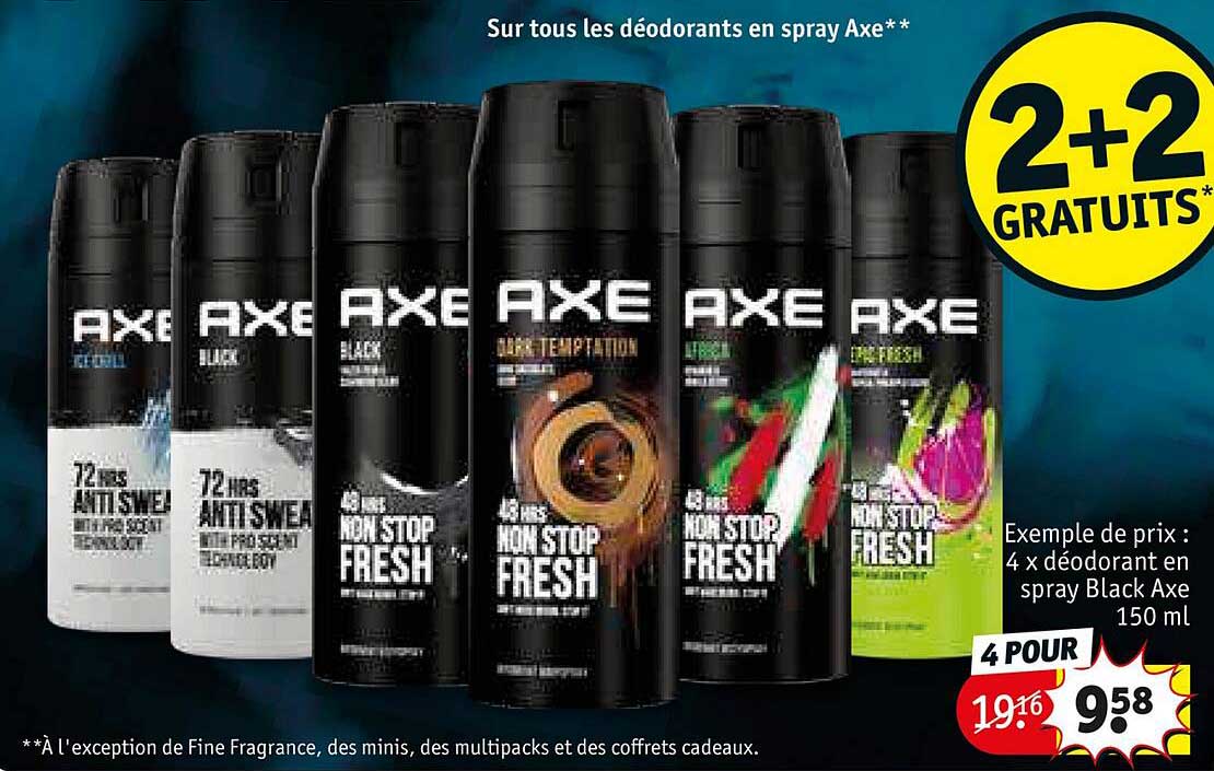 Promo Les Déodorants En Spray Axe chez Kruidvat iCatalogue.fr