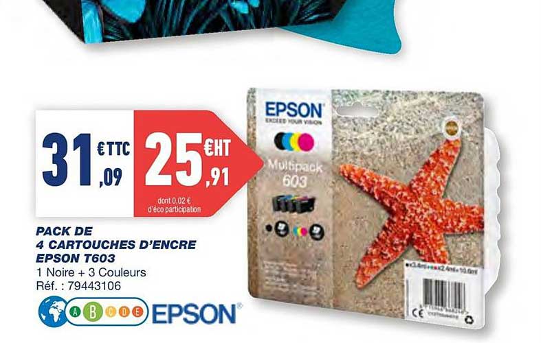 Epson - Epson 603 Multipack - Cartouche d'encre - Rue du Commerce