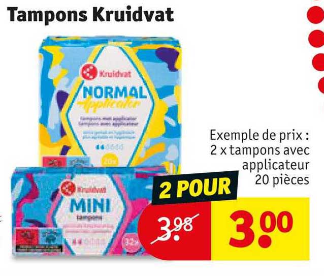 Promo Tampons Kruidvat chez Kruidvat iCatalogue.fr