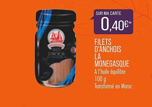 Match Filets D'anchois La Monegasque