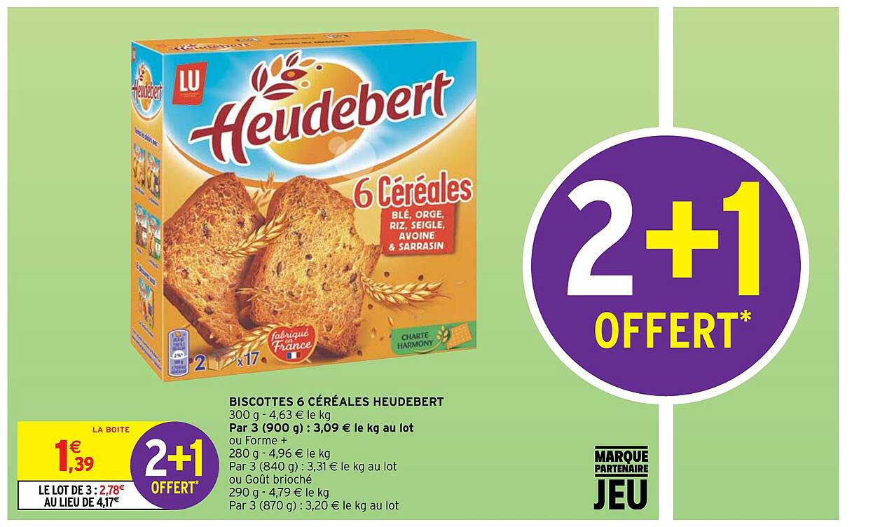 Promo Biscottes C R Ales Heudebert Chez Intermarch Hyper Icatalogue Fr