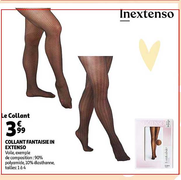 Promo Collant Fantaisie In Extenso Chez Auchan ICatalogue fr