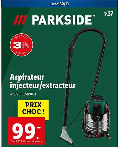 Promo Parkside aspirateur injecteur/extracteur chez Lidl
