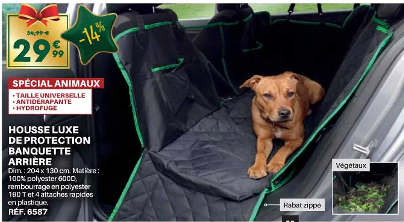 Housse De Siège Auto Imperméable 2-en-1 - Tissu Écossais Rouge - Protection Contre Animaux, Saletés