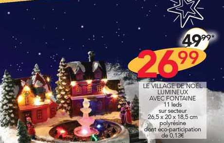 Village De Noël Maisons En Pain D'épices Lumineux - Le Dépôt Bailleul