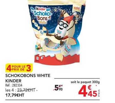 Schokobons oeufs KINDER, sachet de 500g - Super U, Hyper U, U Express 