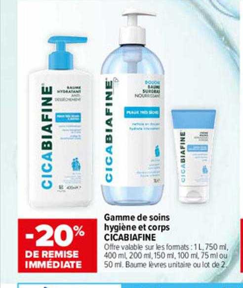 Carrefour Gamme De Soins Hygiène Et Corps Cicabiafine