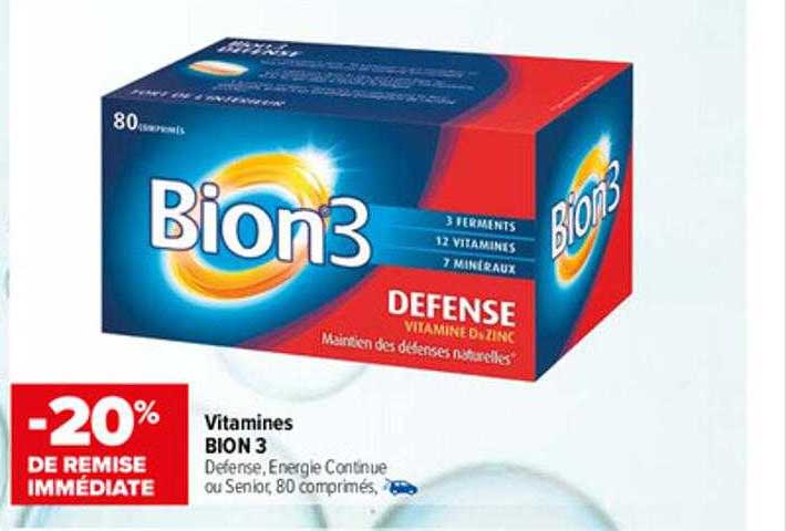 Carrefour Vitamines Bion 3