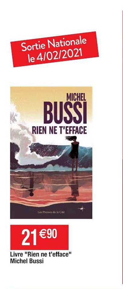 Offre Livre Rien Ne T Efface Michel Bussi Chez Cora