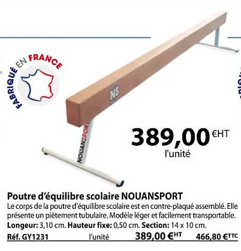 Poutre D'Équilibre Réglable Pour Enfants - 5 Hauteurs (17 à 55 Cm), Pliable, Portable - Idéale Gymnastique à La Maison - 10