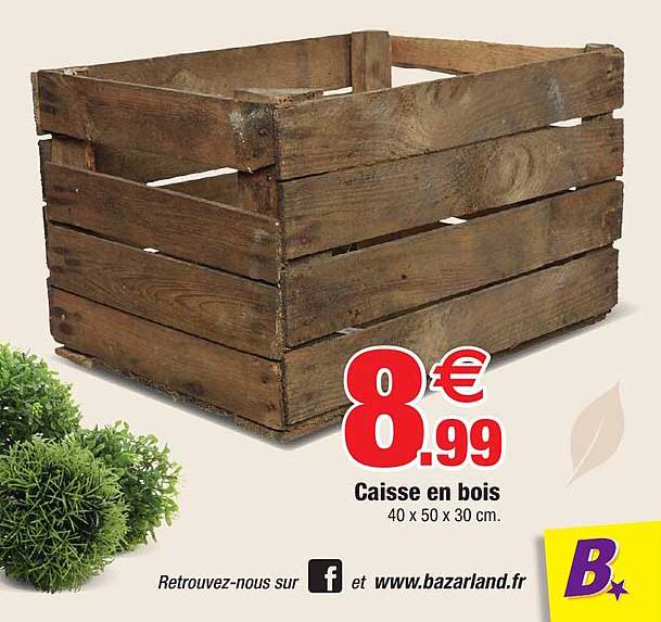 Offre Caisse Bois Chez GiFi