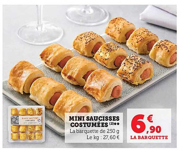 Promo Mini Saucisses Costumées chez Super U - iCatalogue.fr