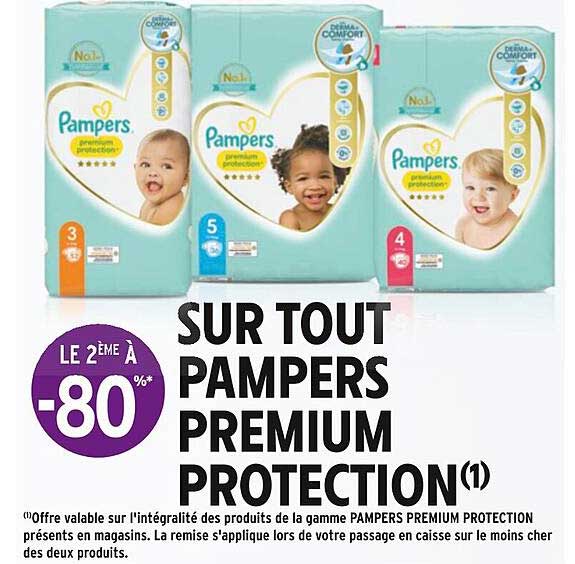 Promo Pampers Premium Protection chez Intermarché iCatalogue.fr