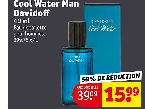 Promo Cool Water Man Davidoff chez Kruidvat - iCatalogue.fr