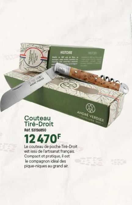 A couteau promo tiré