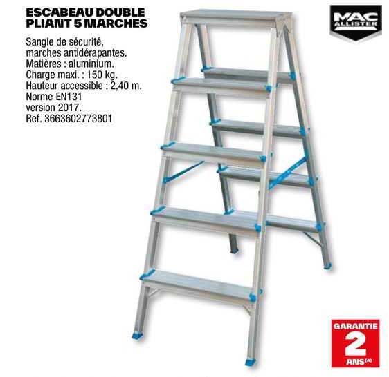 Escabeau 5 Marches Brico Depot