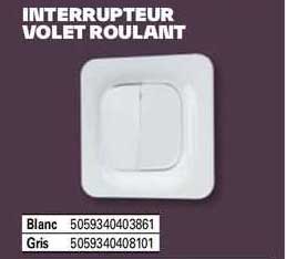 Interrupteur Volet Roulant Bricodepot