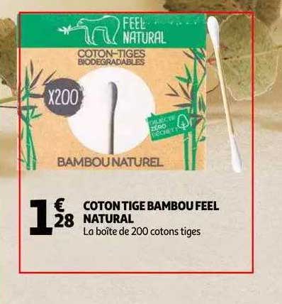 Coton-Tiges Biodégradables - Feel Natural