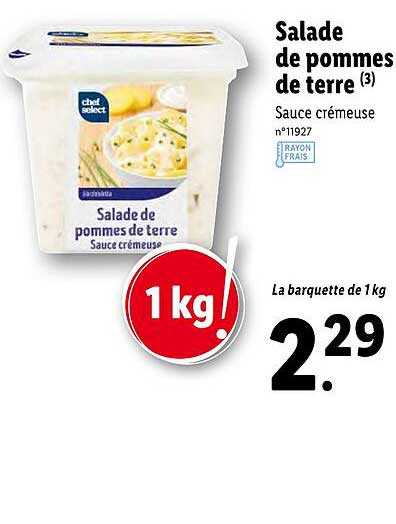 Offre Salade De Pommes De Terre chez Lidl