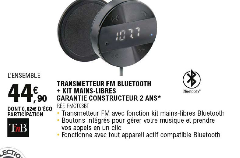 Transmetteur FM Bluetooth TNB TNB - Transmetteur bluetooth