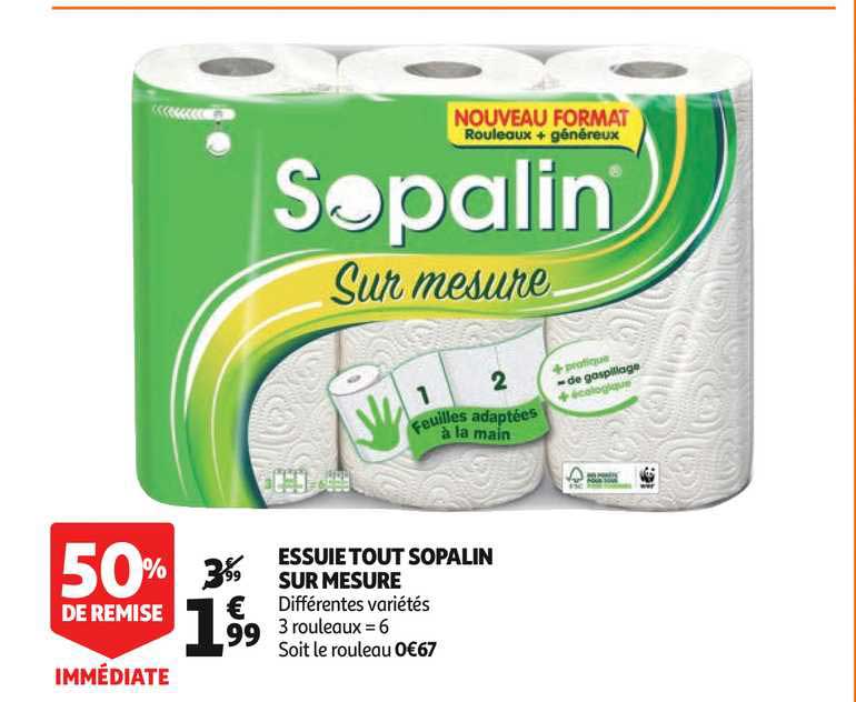 Promo Sopalin essuie tout chez Auchan