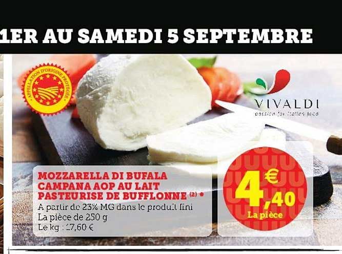 mozzarella lait de buffle