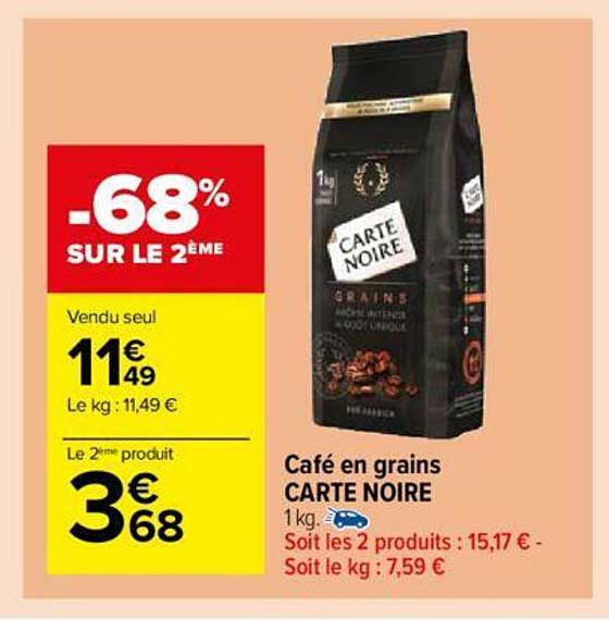 Promo Café Grain STARBUCKS chez Carrefour
