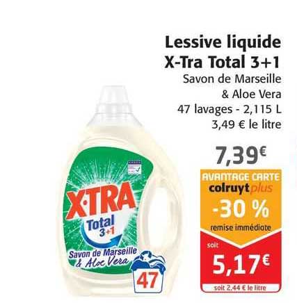 X-tra - Lessive capsules triocaps total - Supermarchés Match