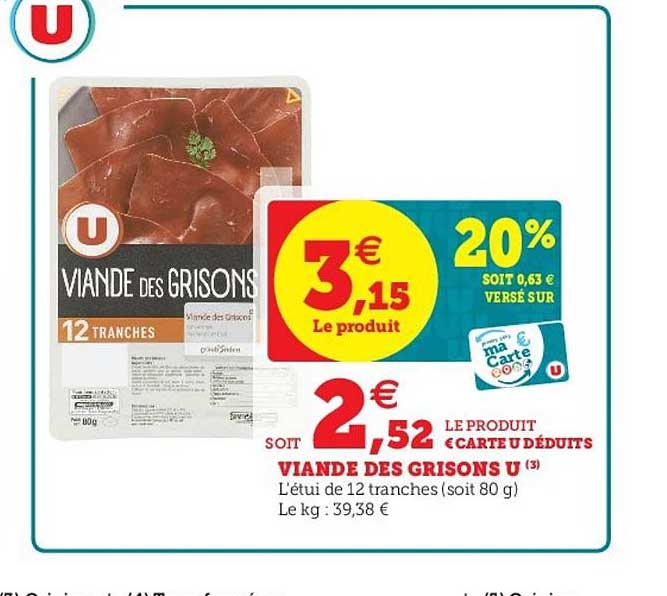 Viande Des Grisons Prix