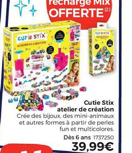 Cutie Stix : Atelier de création Lansay en multicolore