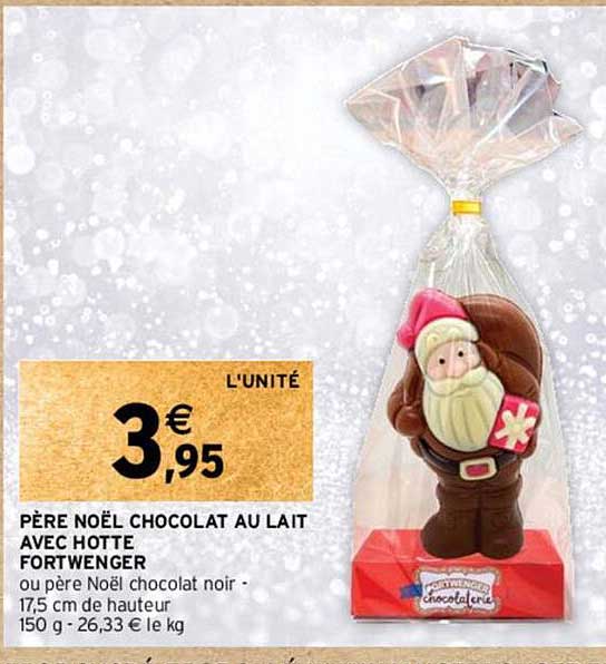 Père Noël - Chocolat noir 150g - Fortwenger Alsace