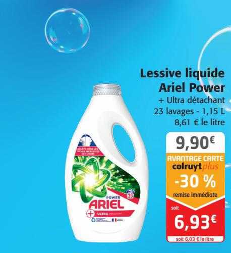 Offre Ariel Lessive Liquide Ultra Détachant chez Lidl