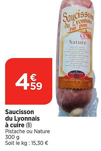 Promo Saucisson Du Lyonnais à Cuire chez Atac - iCatalogue.fr