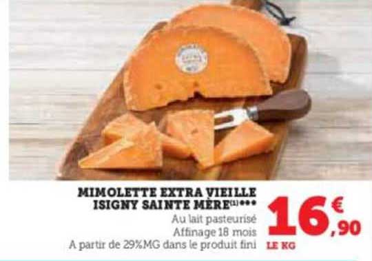 Promo Mimolette Extra Vieille Isigny Sainte Mère Chez Hyper U Icataloguefr 