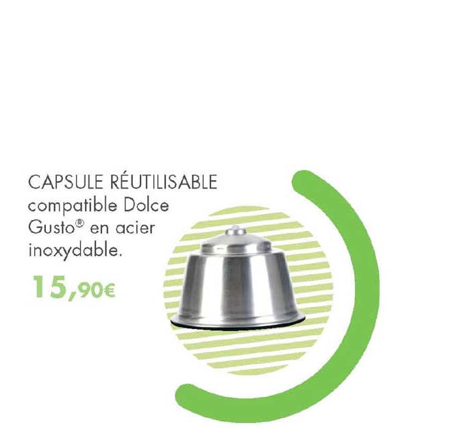 Promo Capsule Reutilisable chez E.Leclerc