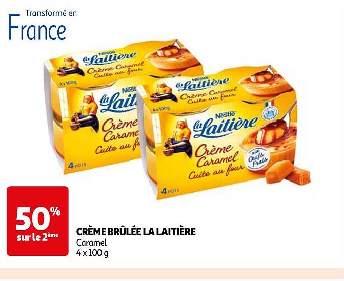 Promo Crème Brûlée La Laitière Nestlé chez Auchan - iCatalogue.fr