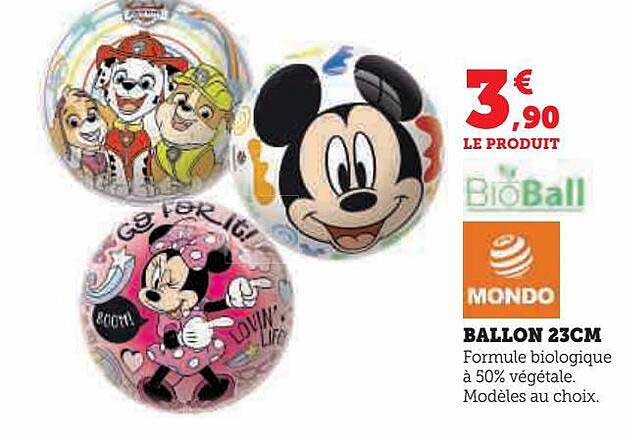 Promo Ballon Plastique Bio 23 Cm chez Intermarché