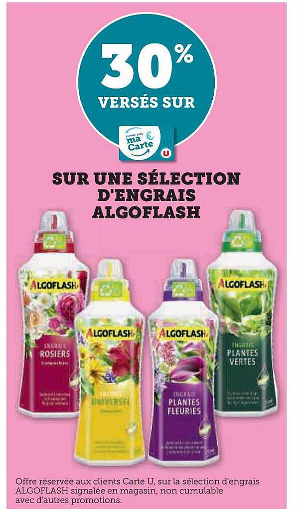 Promo Engrais Algoflash chez Hyper U iCatalogue.fr