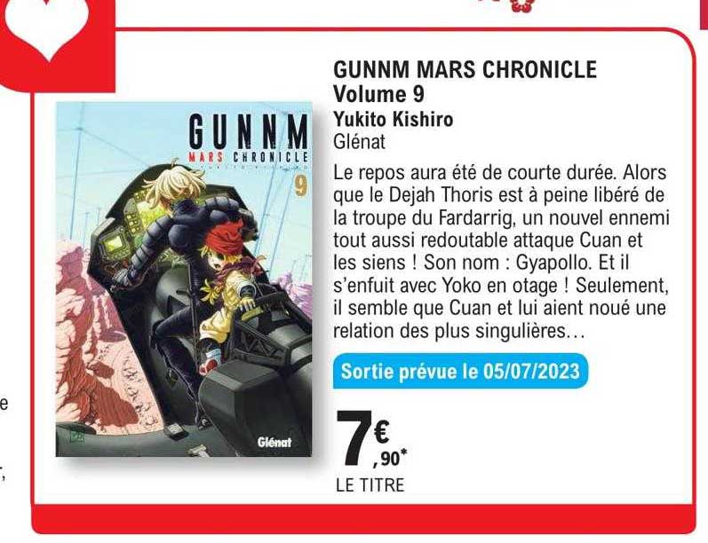 Promo Gunnm Mars Chronicle Volume 9 - Yukito Kishiro - Glénat chez E