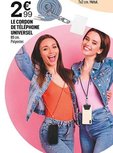 Cordon de téléphone universel - Teth main image 1