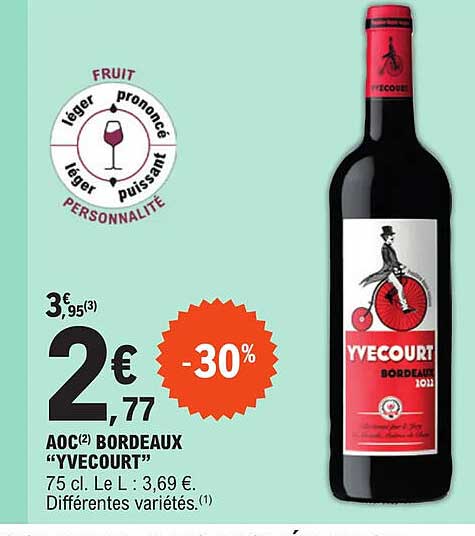 Promo Aoc Bordeaux 