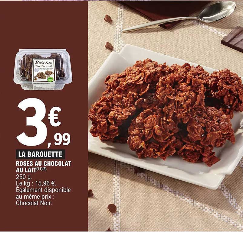 Promo Roses Au Chocolat Au Lait Chez E.Leclerc - ICatalogue.fr