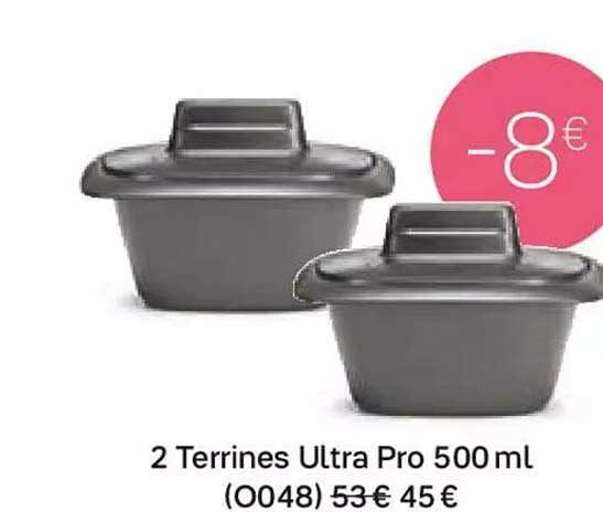 Tupperware 2 Terrines Ultra Pro 500 Ml