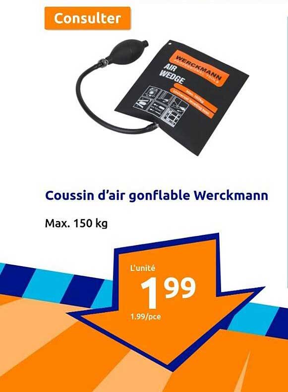Coussin d'air gonflable Werckmann - max. 150kg –