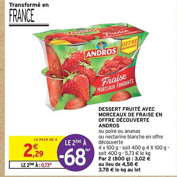 Crème pâtissière à la fraise avec morceaux de fraises Dr